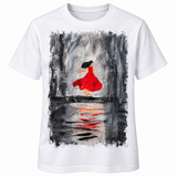 Dancing Girl — Artistic T-Shirt Featuring an Original Painting