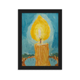 ” The Woman is like a Candle “ Framed matte paper poster