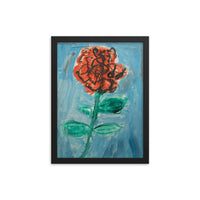 “Unusual Rose’ Framed poster