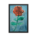 “Unusual Rose’ Framed poster